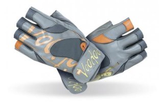 MADMAX voodoo Gloves for fitness, Women's, Light grey / orange