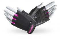 MADMAX Rainbow Gloves for fitness, Women's, BLACK/NEON PINK