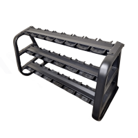 Gravity R Line Three Tier Dumbbell Rack, 10-pair capacity