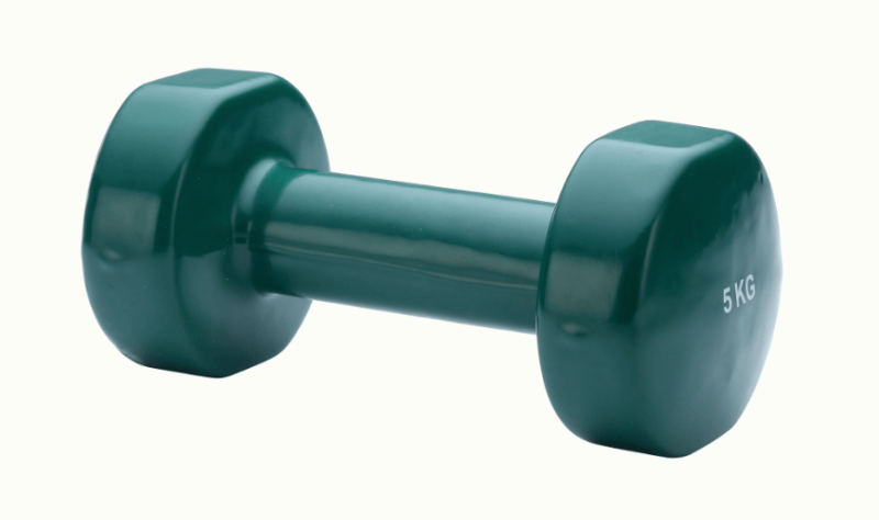 Vinyl dumbbells, different weights