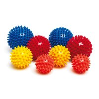Spiky Massage Ball 8 cm, yellow , 8 cm