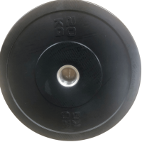 Gravity R Black Rubber bumper plate with stainless steel ring