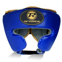 Pro Fitness Head Guard Synthetic Leather Metallic Royal / Black / Gold Pro Fitness Head Guard Synthetic Leather Metallic Royal / Black / Gold