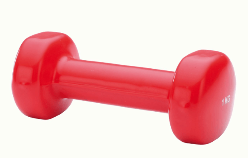 Vinyl dumbbells, different weights