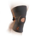 MADMAX Knee support with Patella stabilizer, Dark Grey / Orange, S